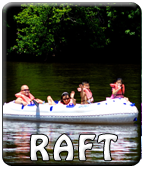 Rafting down the river